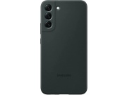 Originální silikonový kryt pro Samsung S22+ PLUS tmavě zelený