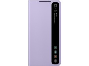 Originální Smart Clear View pouzdro pro Samsung S21 FE fialové