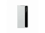 Originální Smart Clear View pouzdro pro Samsung S21 5G ULTRA Light Gray světle šedé