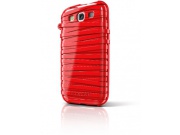 Zadní kryt "Rubber Band" pro Samsung Galaxy S3, červený