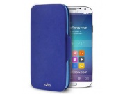 Flipové pouzdro pro Samsung Galaxy S5 se třemi přihrádkami na karty modré