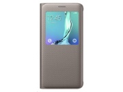 Samsung flipové pouzdro S-View EF-CG928P pro Galaxy S6 Edge + (SM-G928F), zlatá