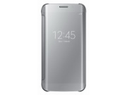 Samsung flipové pouzdro Clear View EF-ZG925B pro Samsung Galaxy S6 Edge (SM-G925F), stříbrná