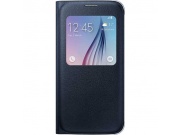 Originální pouzdro S-View Pro Samsung G928 Galaxy S6 Edge Plus + Black Blue černo modré