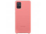 Originální silikonový kryt EF-PA715TPEGEU pro Samsung Galaxy A71 Pink růžové