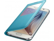 Originální pouzdro S-View s okénkem EF-CG920B pro Samsung Galaxy S6 (SM-G920F) BLAU modré
