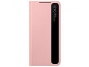 Originální pouzdro Smart Clear View EF-ZG991CPEGEE pro Samsung Galaxy S21 5G PINK růžové