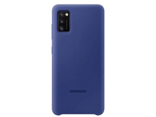 Originální silikonový kryt  EF-PA415TLEGEU pro Samsung A41 modrý