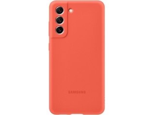 Originální silikonový kryt pro Samsung S21 FE 5G oranžový