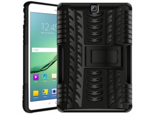 ODOLNÝ OBAL OUTDOOR SE STOJÁNKEM PRO SAMSUNG TAB S2 9,7"  SM-T-813,SM-T819 ČERNÝ