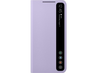 Originální Smart Clear View pouzdro pro Samsung S21 FE fialové