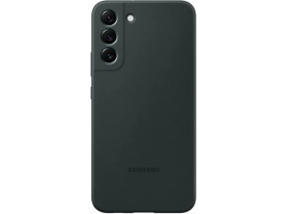Originální silikonové pouzdro pro Samsung S22+ PLUS tmavě zelené