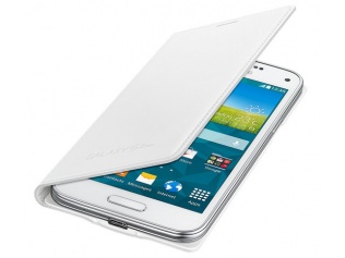 Originál Samsung pouzdro EF-FG800BWEGWW pro Galaxy S5 mini, bílá