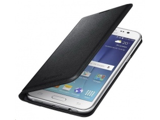 Samsung flipové pouzdro s kapsou EF-WJ500B pro Samsung Galaxy J5 (SM-J500) 2015  černé