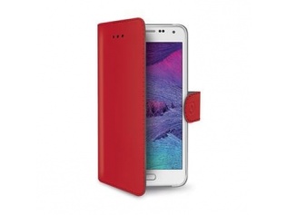 Pouzdro CELLY Wally pro Samsung Galaxy S6 PU kůže, červené