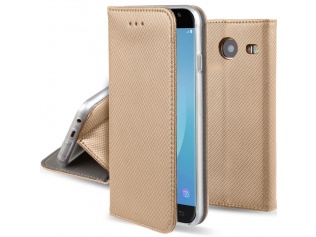 Pouzdro typu kniha pro Samsung J330 J3 (2017) ZLATÁ