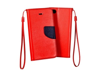 Pouzdro typu kniha pro Samsung S7560/S7562 Trend red/navy