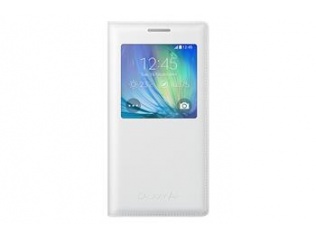 ORIGINÁLNÍ POUZDRO S-VIEW EF-CA500BWEGWW S OKĚNKEM PRO SAMSUNG GALAXY A5 A500 2015 WHITE Bílé