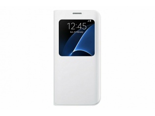 Originálni pouzdro S-View EF-CG930PWEGWW s okénkem pro Samsung Galaxy S7  White bílé