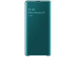 Originální pouzdro Clear View EF-ZG975CGEGWW pro Samsung Galaxy S10 Plus + zelené