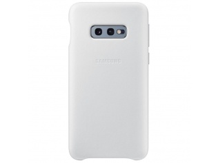 Pouzdro na mobil Samsung Leather Cover pro G970 Galaxy S10e  White bílé