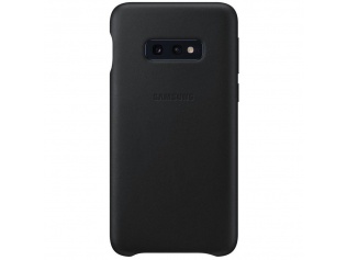 Pouzdro na mobil Samsung Leather Cover pro G970 Galaxy S10e  Black černé