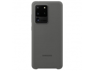 Kryt na mobil Samsung Silicon Cover EF-PG988TJEGEU na Samsung Galaxy S20 Ultra Grey šedý