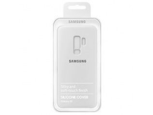 Kryt na mobil Samsung Silicon Cover EF-PG960 pro Samsung Galaxy S9 White bílý