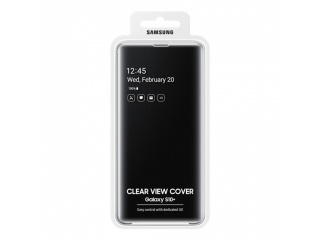 Originální Clear View obal EF-ZG975CBEGWW pro Samsung S10 + Plus černý