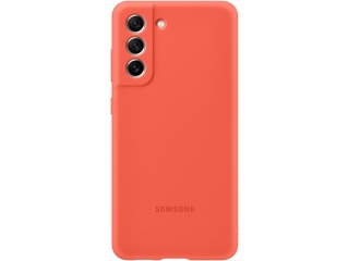 Originální silikonový kryt EF-PG990TPEGWW pro Samsung S21 FE 5G oranžový