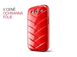 Zadní kryt MUMMY pro Samsung Galaxy S3, červený
