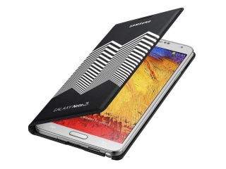 Flipové pouzdro s kapsou EF-EN900BW pro Galaxy Note 3 - edice Nicolas Kirkwood, černo-bílá