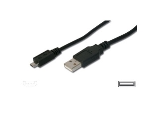 Datový USB kabel s konektorem microUSB, 2m, bulk