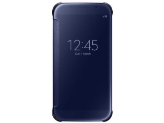 Originální pouzdro Clear View EF-ZG920BBEGWW pro Samsung Galaxy S6 černá/modrá