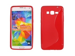 pouzdro zadní pro Samsung G530 Grand Prime červené