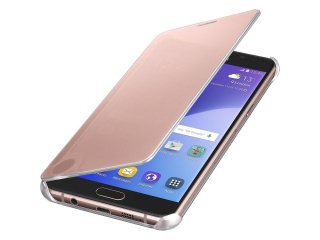 Originální Clear View pouzdro pro Samsung A5 2016 Rose gold růžovo zlaté