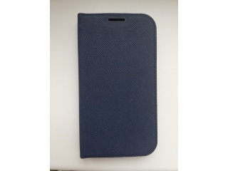 Pouzdro flipové typy kniha s magnetem pro Samsung Note 2 tmavě modré