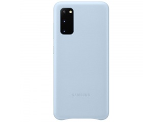 Kryt na mobil Samsung Leather Cover EF-VG980LLEGEU pro Samsung Galaxy S20 modrý