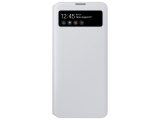 Originální pouzdro S-View EF-EA715PWEGEU s okénkem pro Samsung Galaxy A71 White bílé
