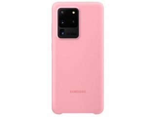 Kryt na mobil Samsung Silicon Cover EF-PG988TPEGEU na Samsung Galaxy S20 Ultra Pink růžový