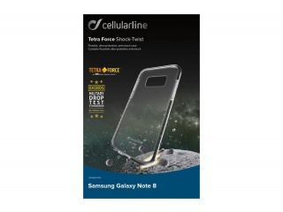 Odolný kryt Cellularline Tetra Force Shock-Twist pro Samsung Galaxy Note 8 transparentní