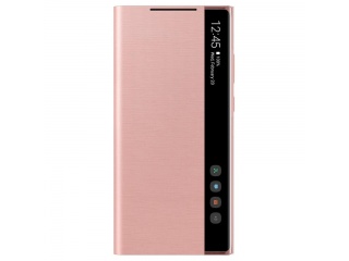 Originální Clear View pouzdro EF-ZN980CAEGEU pro Samsung Galaxy Note 20 bronzovo růžové