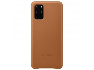 Kryt Leather Cover EF-VG985LAEGEU pro Samsung Galaxy S20 PLUS + hnědý