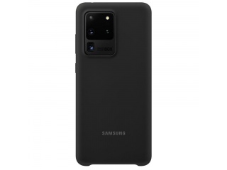 Kryt na mobil Samsung Silicon Cover EF-PG988TBEGEU na Samsung Galaxy S20 Ultra Blau černý