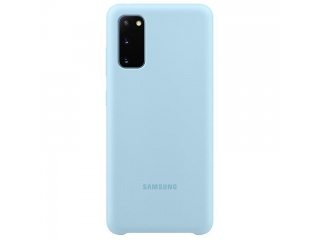 Kryt Samsung Silicon Cover EF-PG980TLEGEU pro Samsung Galaxy S20 světle modrý