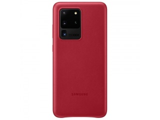 Kryt na mobil Samsung Leather Cover EF-VG988LREGEU pro Samsung Galaxy S20 Ultra červený