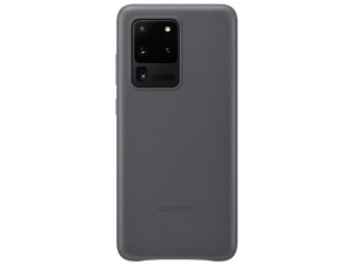 Kryt na mobil Samsung Leather Cover EF-VG988LJEGEU pro Samsung Galaxy S20 Ultra šedý