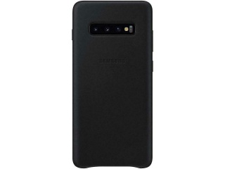 Samsung zadní kryt Leather Cover EF-VG975LBEGWW pro G975 Galaxy S10 + PLUS černé