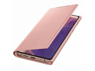 LED View pouzdro EF-NN980PAEGEU pro Samsung Galaxy Note 20 5G Mystic Bronze růžové