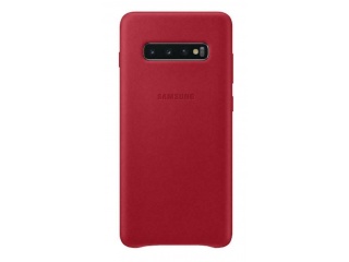 Samsung zadní kryt Leather Cover EF-VG973LREGWW pro G973 Galaxy S10 červené